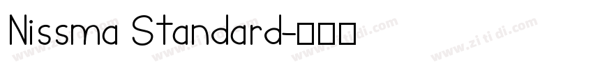 Nissma Standard字体转换